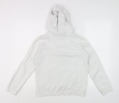 Teens UK Size M Nike White Pullover Hoodie