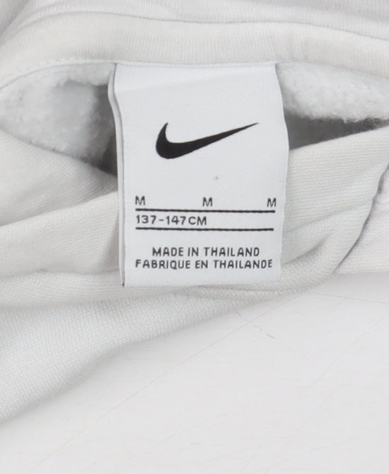 Teens UK Size M Nike White Pullover Hoodie