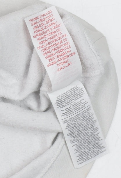Teens UK Size M Nike White Pullover Hoodie