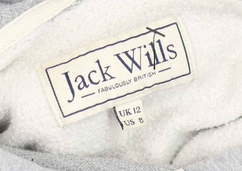 Mens UK Size M Jack Wills Grey Pullover Hoodie