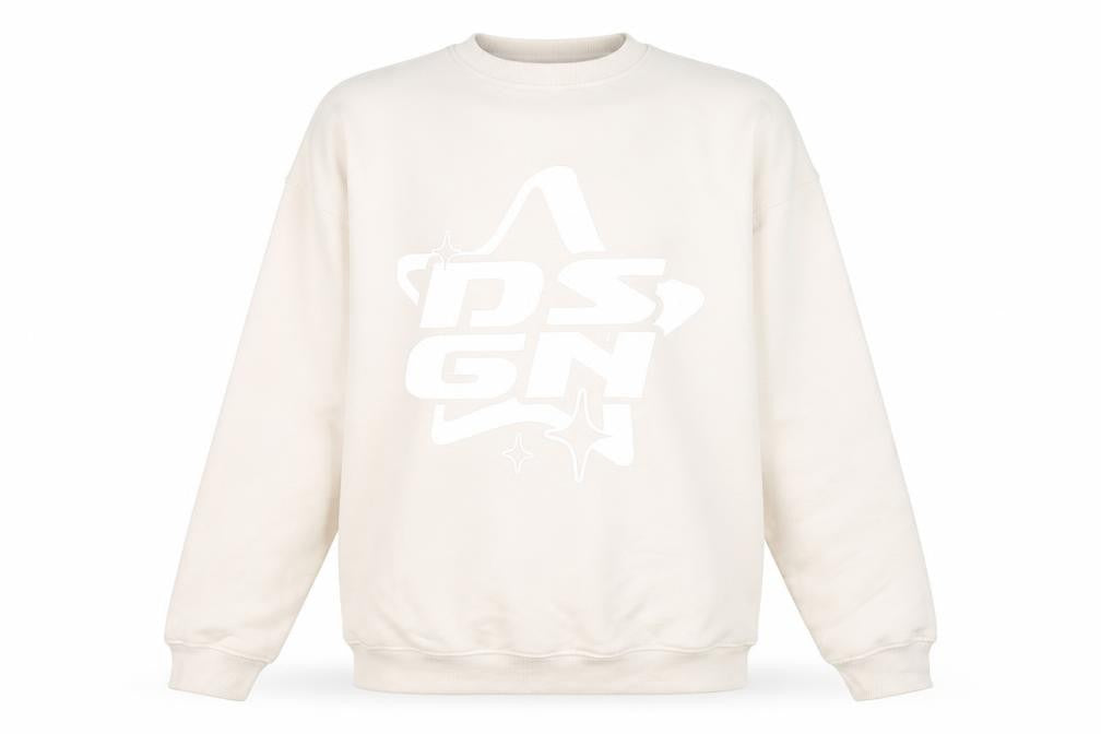 Mens UK Size S Boohoo Beige Pullover Sweatshirt