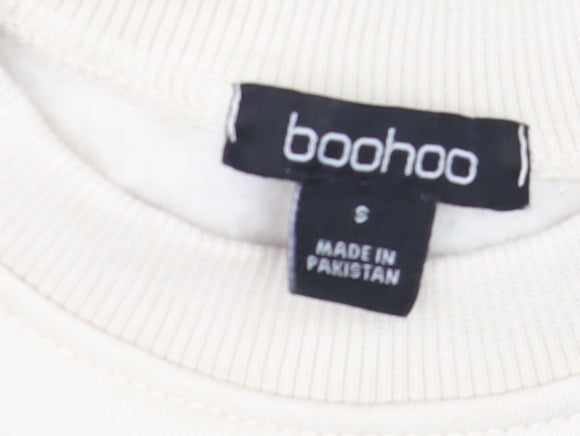 Mens UK Size S Boohoo Beige Pullover Sweatshirt