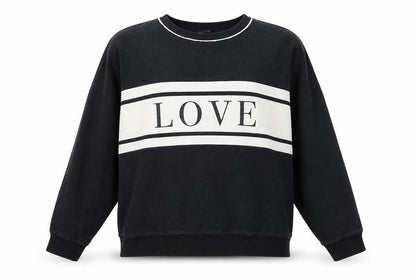 Womens UK Size L New Look Black Pullover Sweatshirt