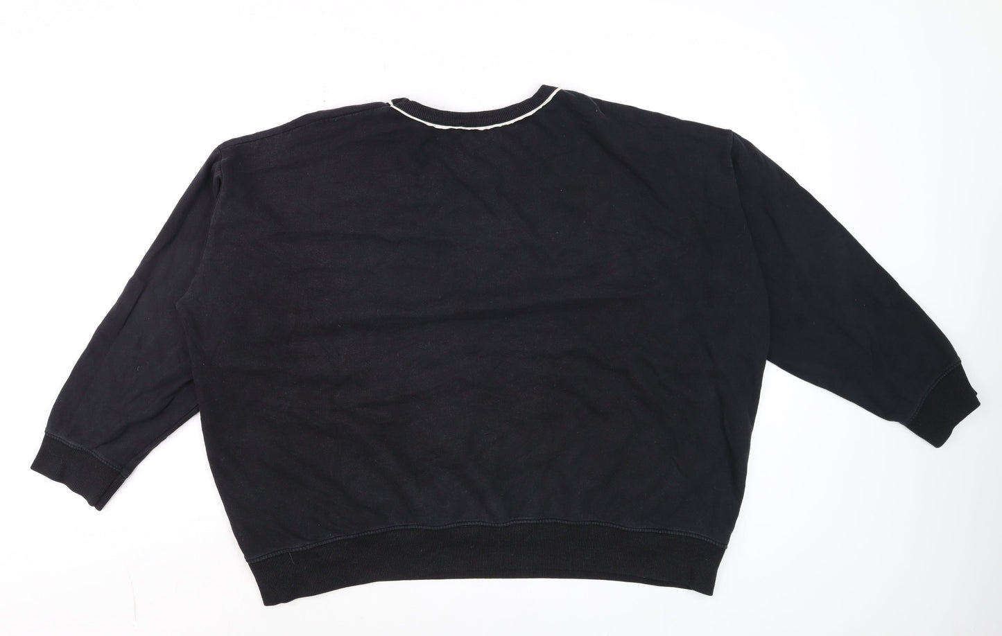 Womens UK Size L New Look Black Pullover Sweatshirt
