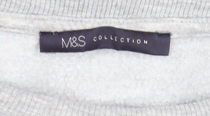 Womens UK Size 8 Marks and Spencer Grey Basic T-Shirt
