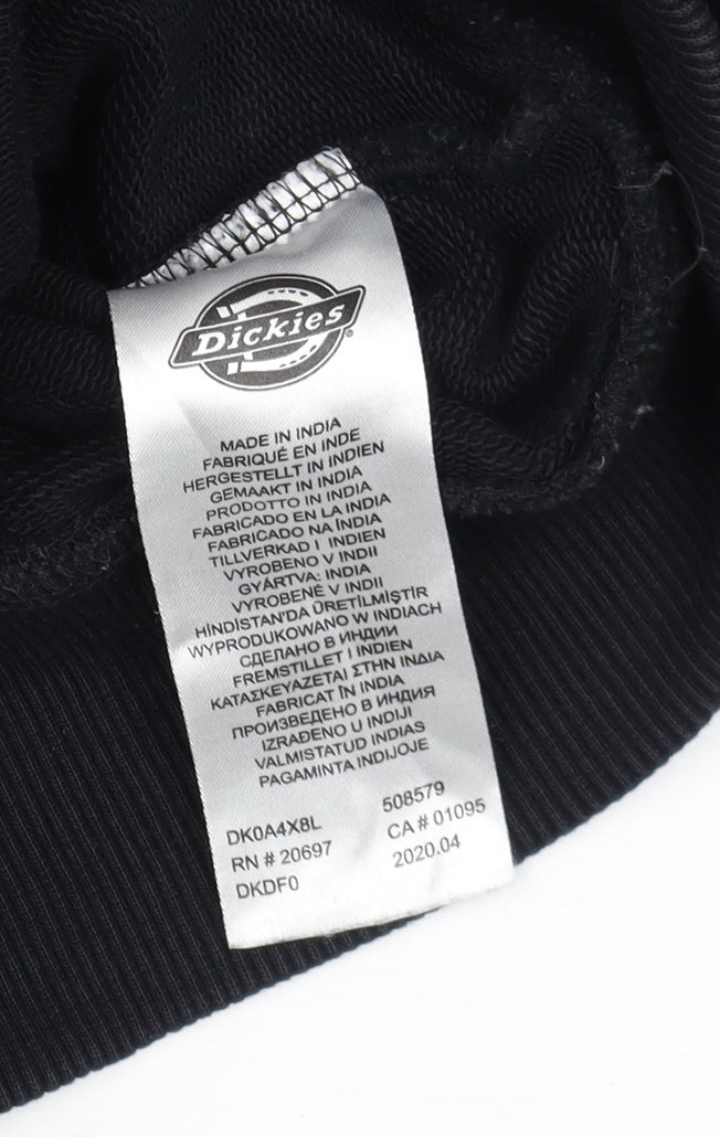 Mens UK Size S Dickies Black Pullover Sweatshirt