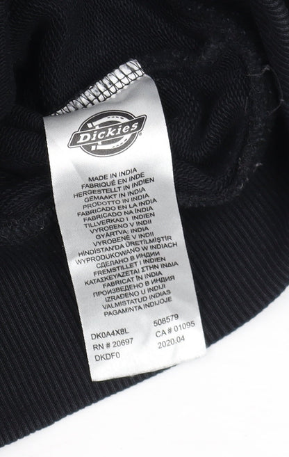 Mens UK Size S Dickies Black Pullover Sweatshirt