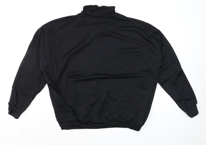 Mens UK Size S Boohoo Black Pullover Sweatshirt