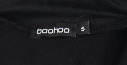 Mens UK Size S Boohoo Black Pullover Sweatshirt