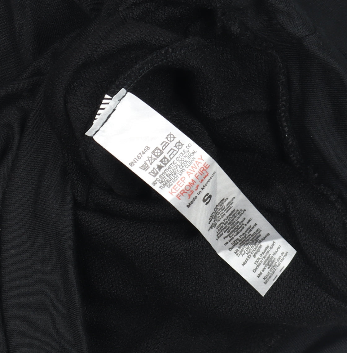 Mens UK Size S Boohoo Black Pullover Sweatshirt