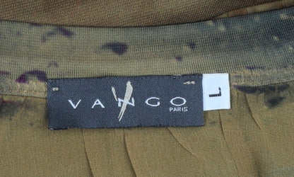 Womens UK Size L Vango Paris Brown Tunic Blouse