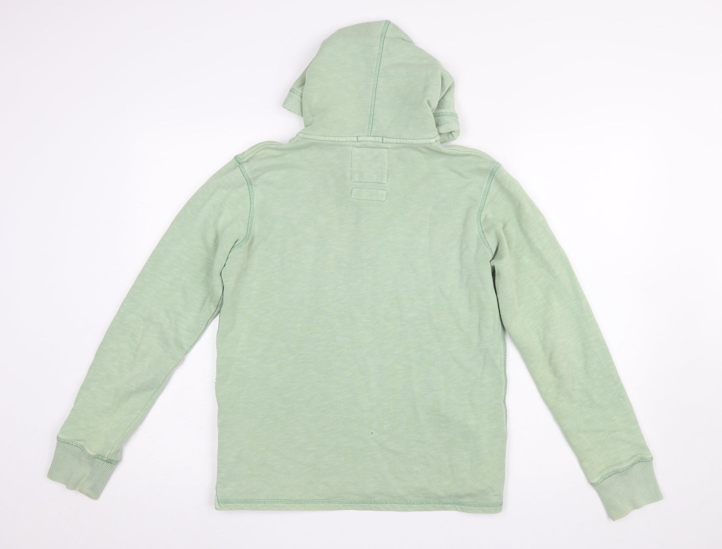 Boys UK Size 12-13 Years Fat Face Green Henley Hoodie
