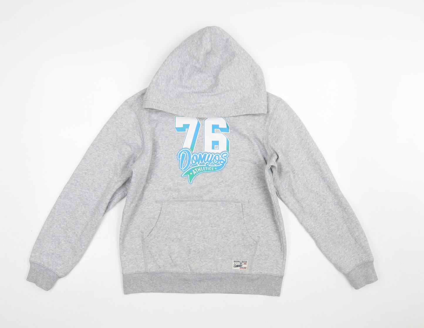 Boys UK Size 14 Years DOMYOS Grey Pullover Hoodie