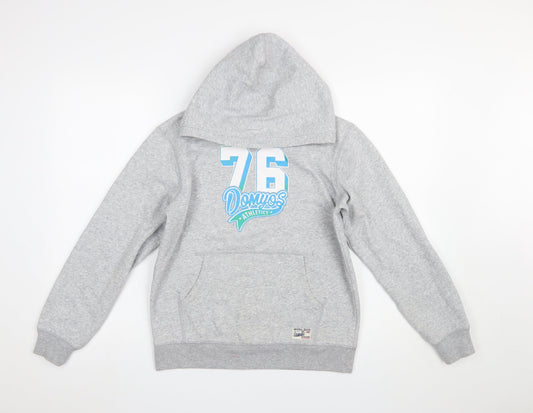 Boys UK Size 14 Years DOMYOS Grey Pullover Hoodie
