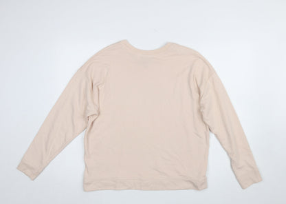 Womens UK Size S New Look Beige Pullover Sweatshirt