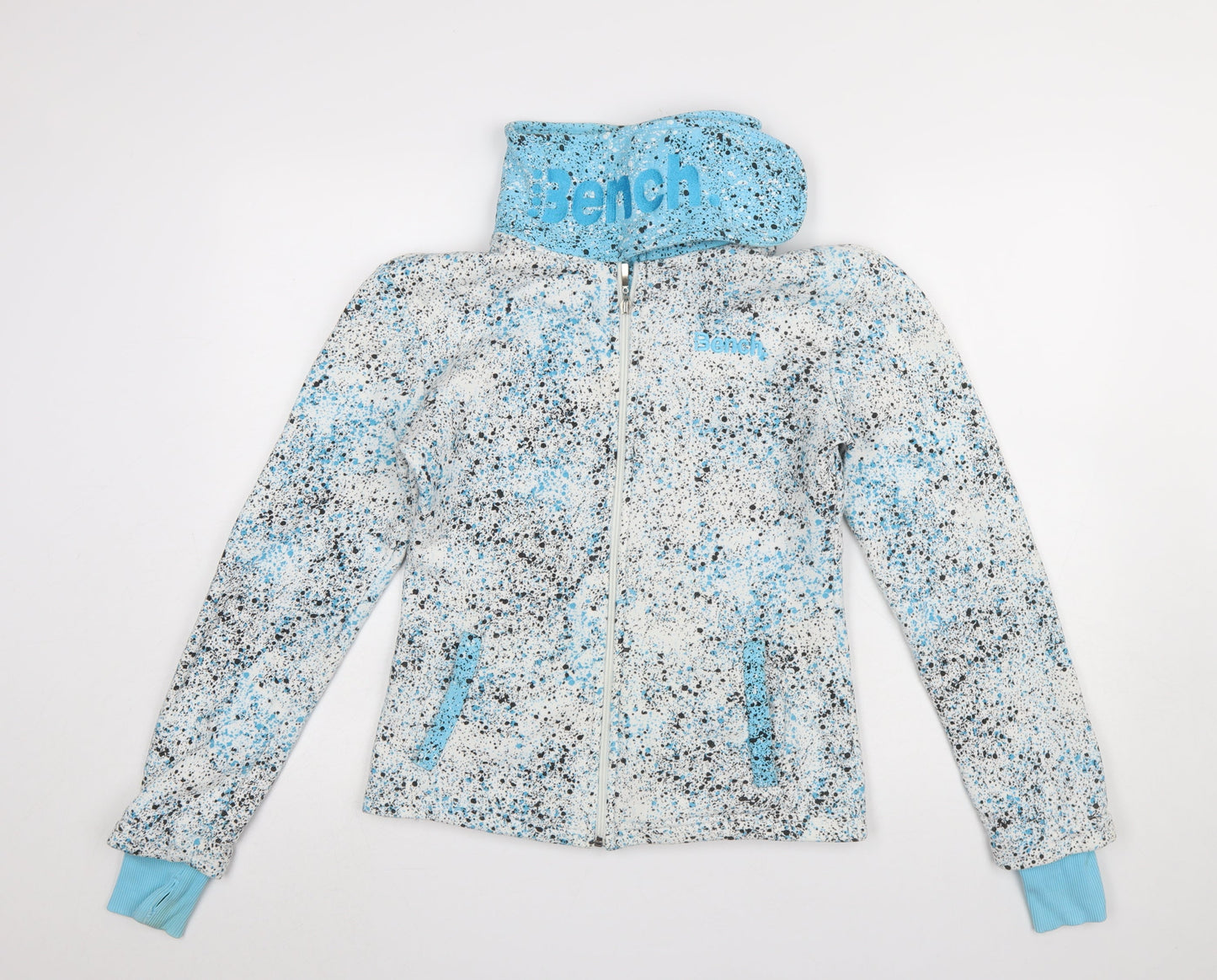 Womens UK Size S Bench Multicoloured Full Zip Hoodie