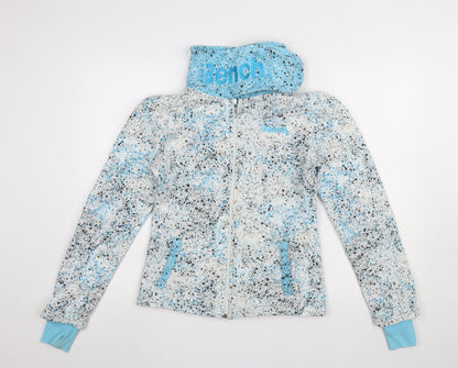 Womens UK Size S Bench Multicoloured Full Zip Hoodie