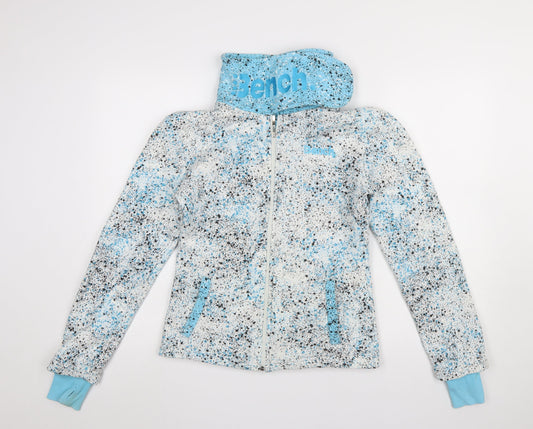 Womens UK Size S Bench Multicoloured Full Zip Hoodie