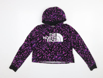 Girls UK Size L The North Face Purple Pullover Hoodie