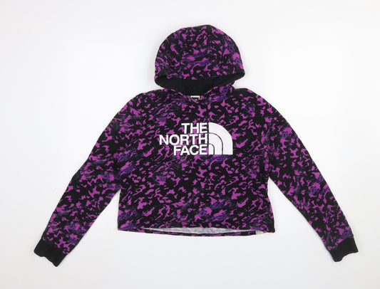 Girls UK Size L The North Face Purple Pullover Hoodie