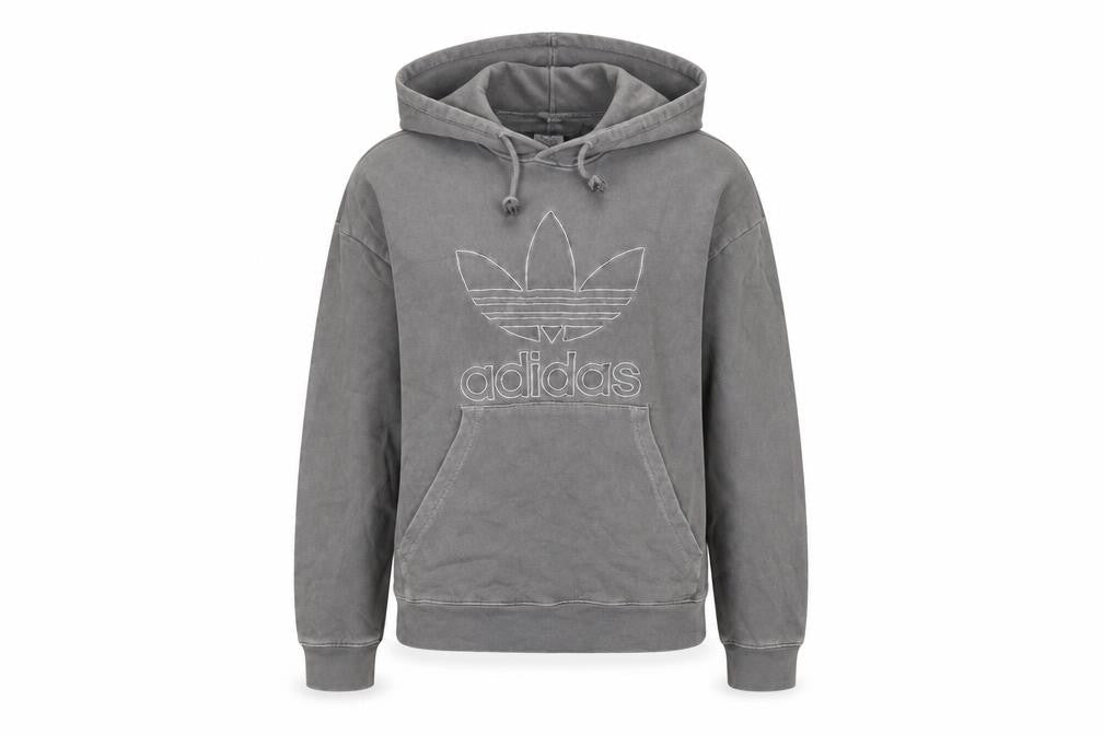 Womens UK Size 8 adidas Grey Pullover Hoodie