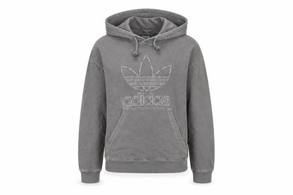 Womens UK Size 8 adidas Grey Pullover Hoodie