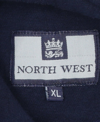 Mens UK Size XL North West Blue Pullover Hoodie