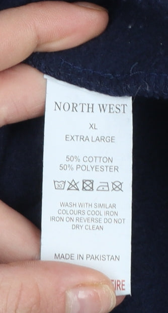 Mens UK Size XL North West Blue Pullover Hoodie