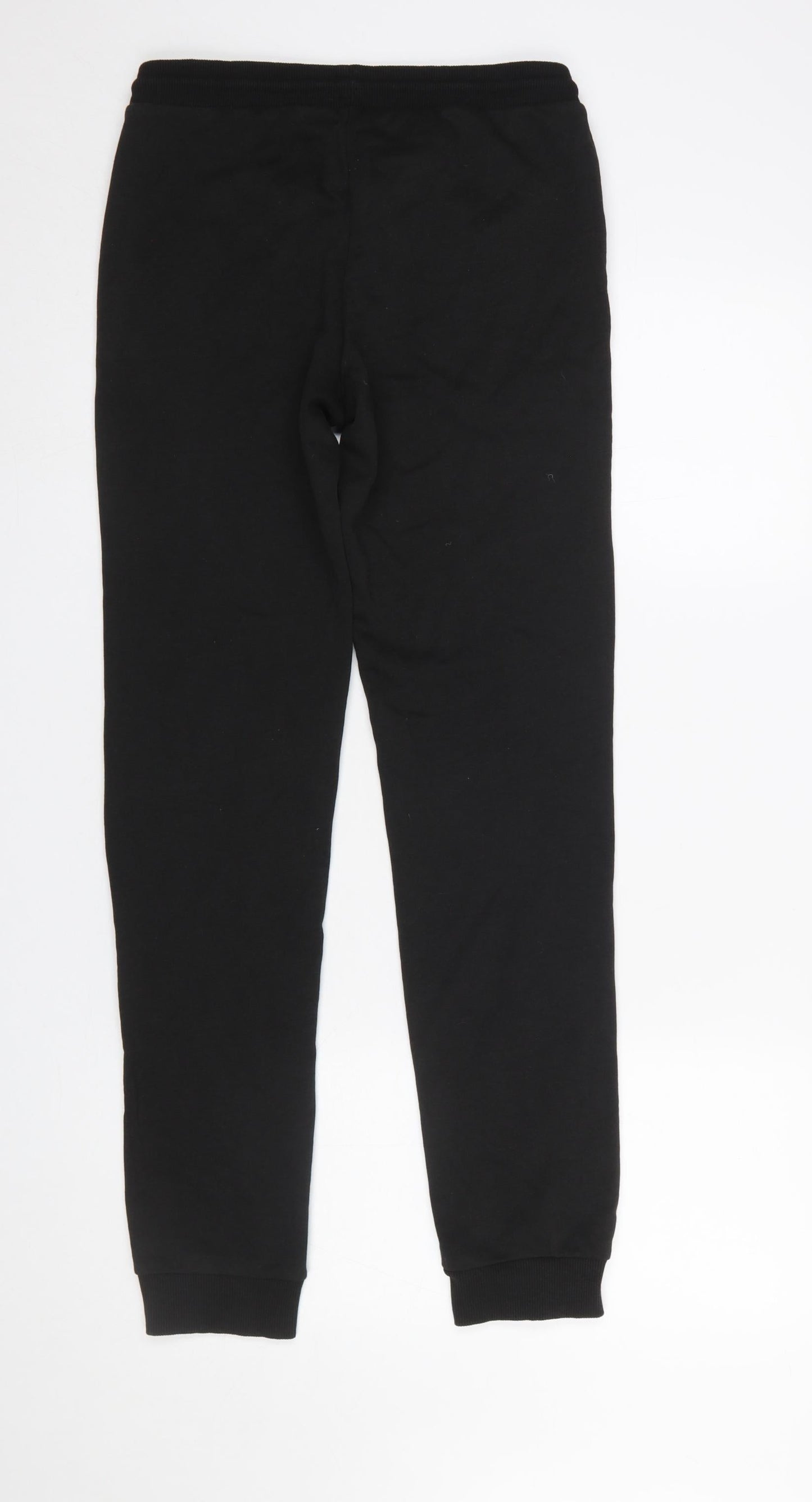 Boys UK Size 164 JACK & JONES Regular Fit Jogger Black Trousers