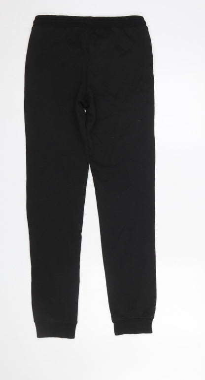 Boys UK Size 164 JACK & JONES Regular Fit Jogger Black Trousers