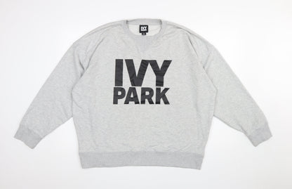 Womens UK Size XL IVY PARK Grey Pullover Sweatshirt