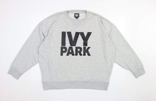 Womens UK Size XL IVY PARK Grey Pullover Sweatshirt