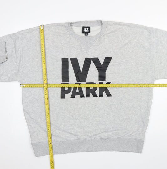 Womens UK Size XL IVY PARK Grey Pullover Sweatshirt