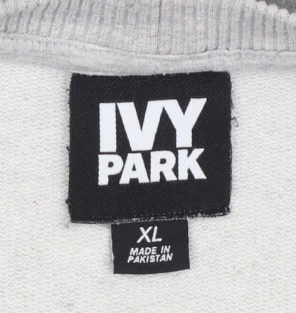 Womens UK Size XL IVY PARK Grey Pullover Sweatshirt