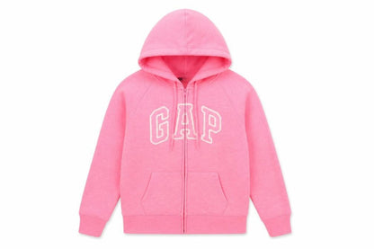Gap Girls Pink Full Zip Hoodie Size S Logo Graphic Cotton Blend