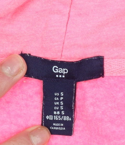 Girls UK Size S Gap Pink Full Zip Hoodie