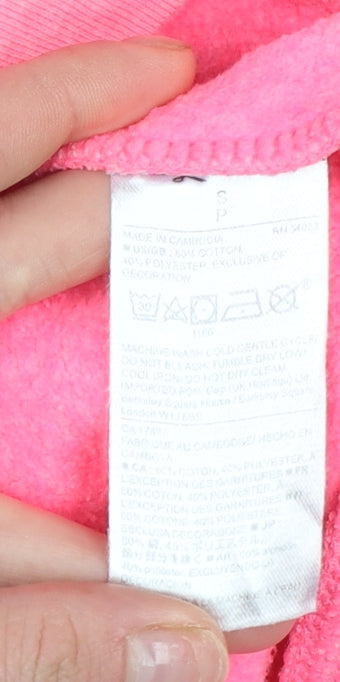 Girls UK Size S Gap Pink Full Zip Hoodie