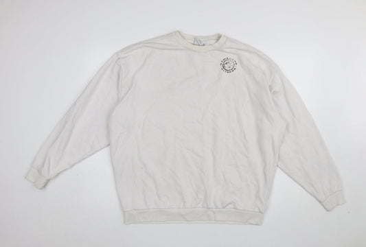 Mens UK Size S Gymshark White Pullover Sweatshirt