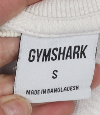 Mens UK Size S Gymshark White Pullover Sweatshirt