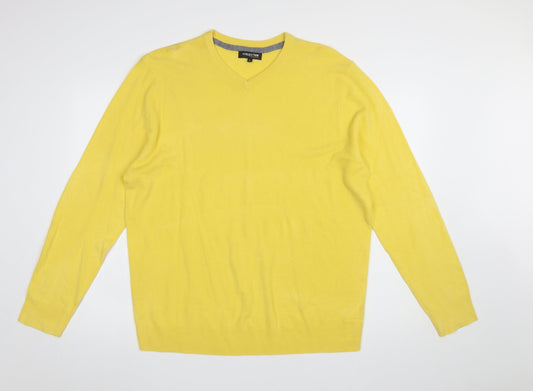 Mens UK Size XL Debenhams Yellow Pullover Jumper