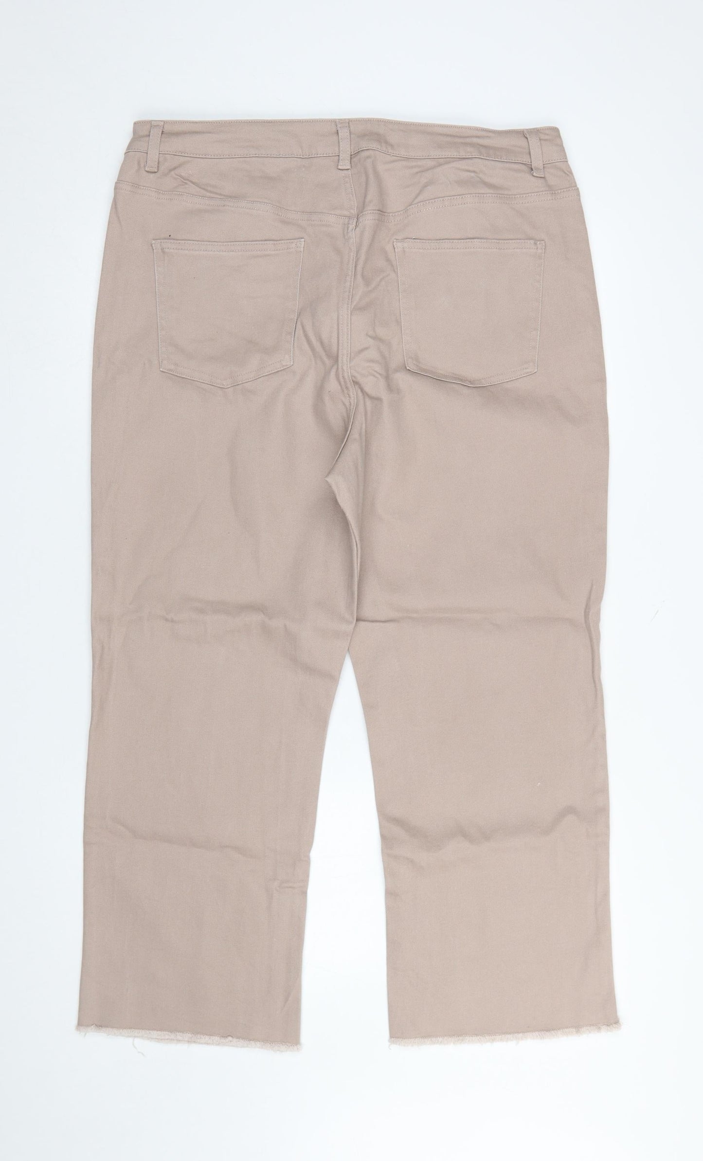 Womens UK Size 18 Gallery Regular Fit Straight Beige Jeans