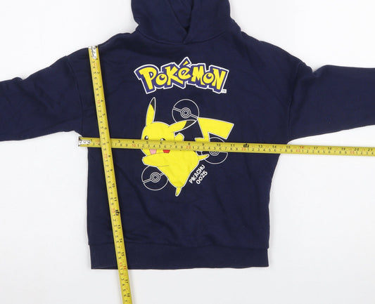 Boys UK Size 5-6 Years Primark Blue Pullover Hoodie