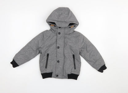 Boys UK Size 4 Years NEXT Grey Puffer Jacket