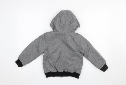 Boys UK Size 4 Years NEXT Grey Puffer Jacket