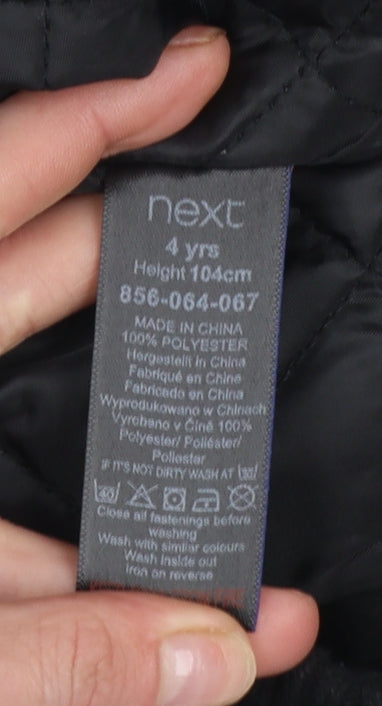 Boys UK Size 4 Years NEXT Grey Puffer Jacket