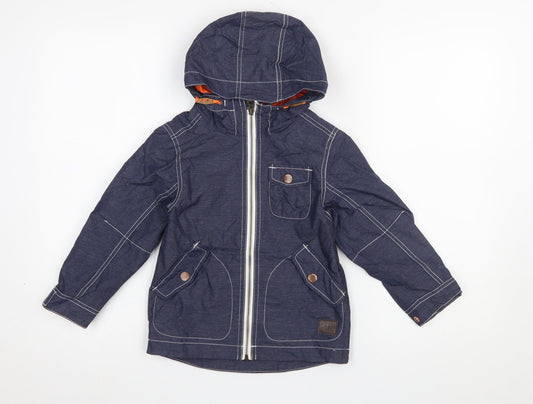 Boys UK Size 4 Years NEXT Blue Windbreaker Coat