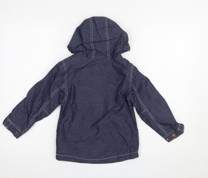 Boys UK Size 4 Years NEXT Blue Windbreaker Coat
