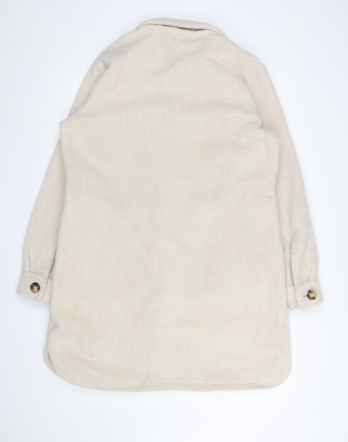 Womens UK Size M F&F Beige Overcoat