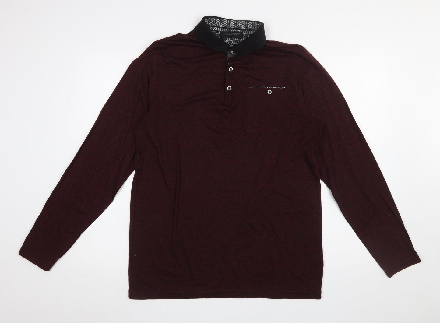Mens UK Size L Authentic Casual Wear Polyester Blend Polo Shirt