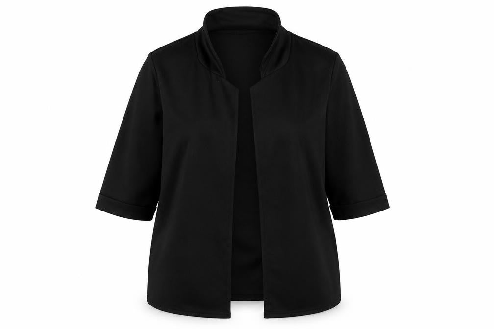 Womens UK Size 14 Club L Black Basic Blouse